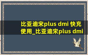 比亚迪宋plus dmi 快充使用_比亚迪宋plus dmi 快充时间